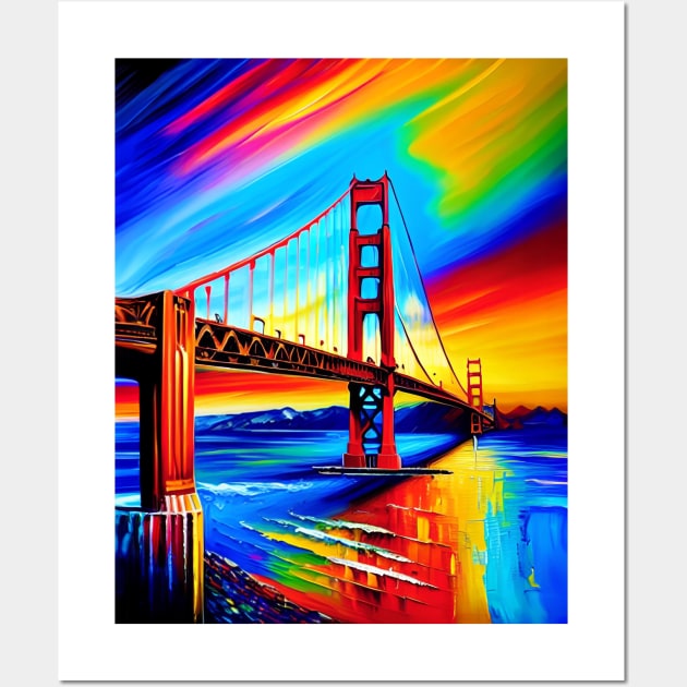Golden Gate Bridge Wall Art by ArtFactoryAI